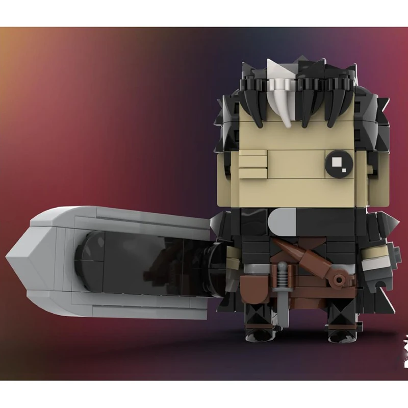 

246 шт. MOC Berserk Guts Black Swordsman Es LISTs Brickheadz DIY образовательные модульные строительные блоки фигурка игрушка подарок на день рождения