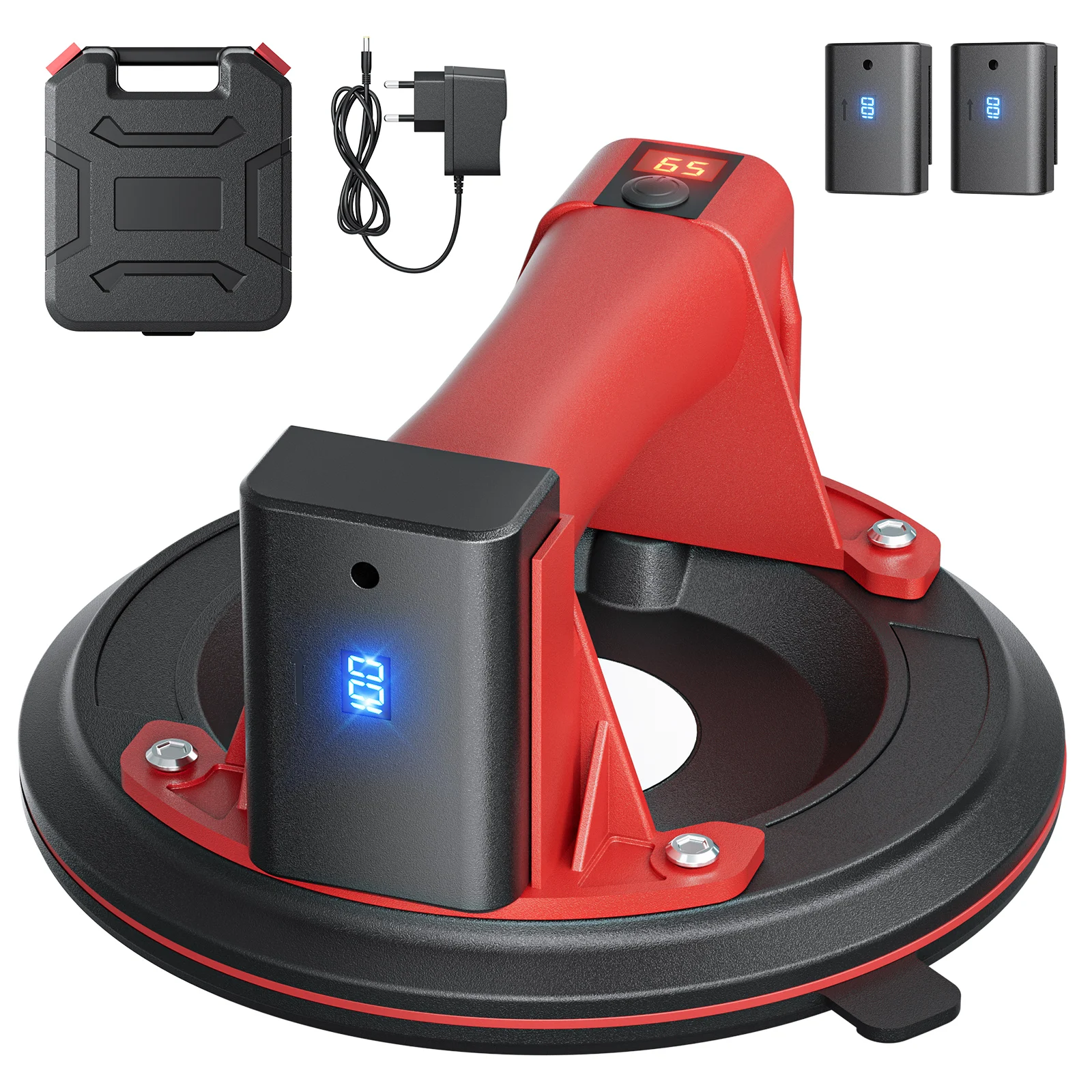 8 Inch Electric Vacuum Suction Cup 300kg Bearing Suction Sucker Heavy Duty Vacuum Lifter for Granite Tile Glass Manual Lifting