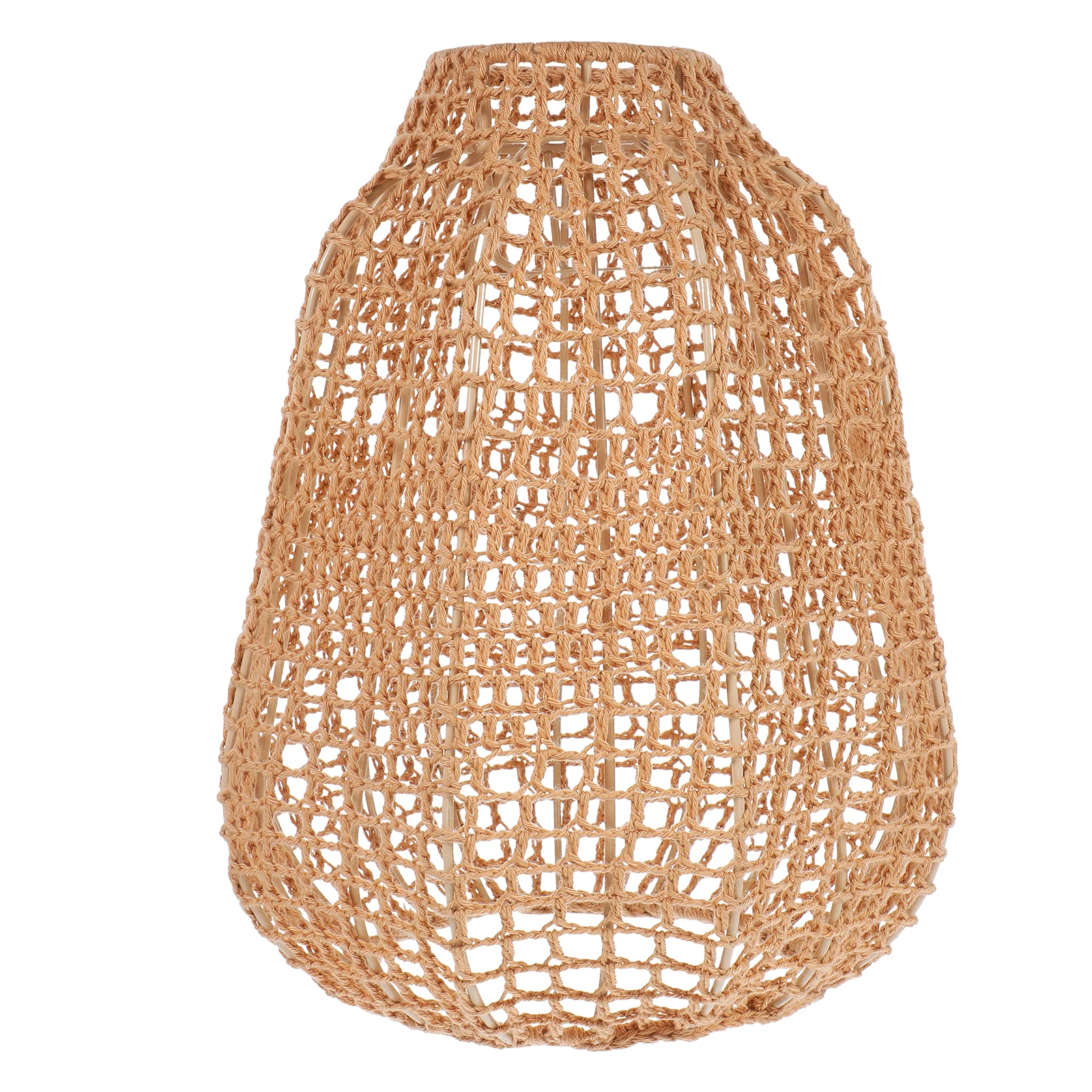 

Cotton Rope Lampshade Ceiling Light Bulb Covers Bathroom Chandeliers Boho Fixture Woven Drum Replacement Bohemian