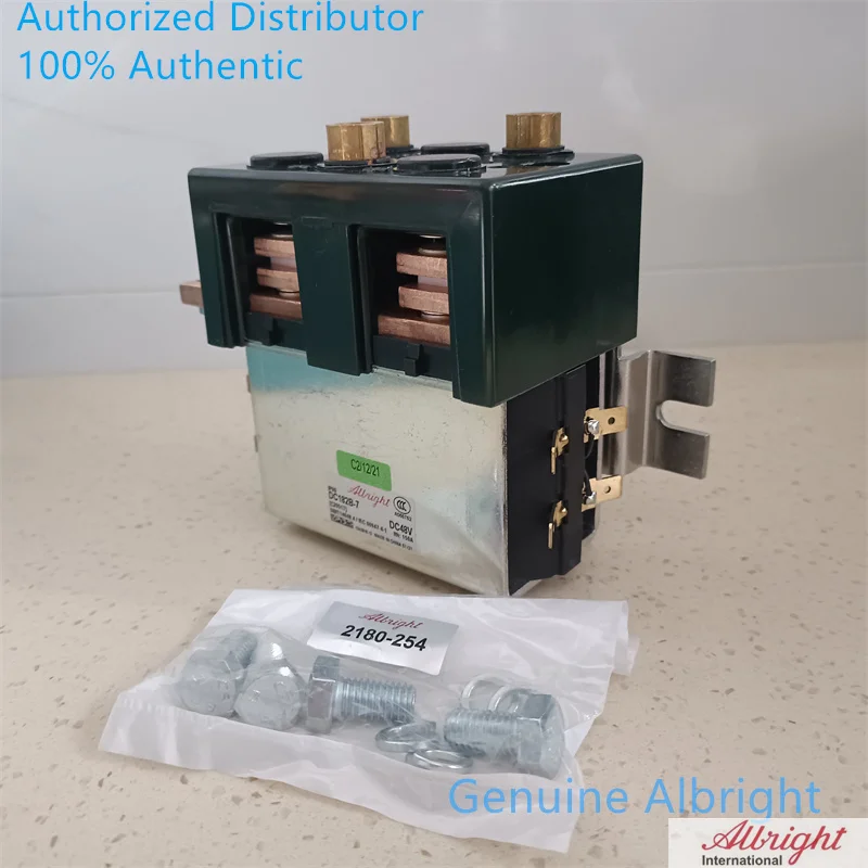 

Genuine Albright Reversing Contactor 48V 200A DC182 DC182B-537T DC182B-7 48 Volt 200 Amp Change Over Solenoid Relay Switch