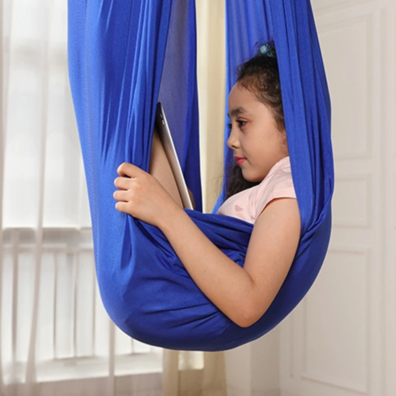 Veelzijdige Sensory Swing Yoga-hangmat voor kinderen en tieners, eenvoudig te installeren