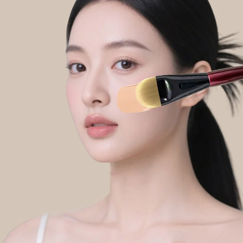 Ultra Thin Foundation Brush Hair Face Contour Brush Flat Contour Brush Blending Foundation Cream Makeup Brushes