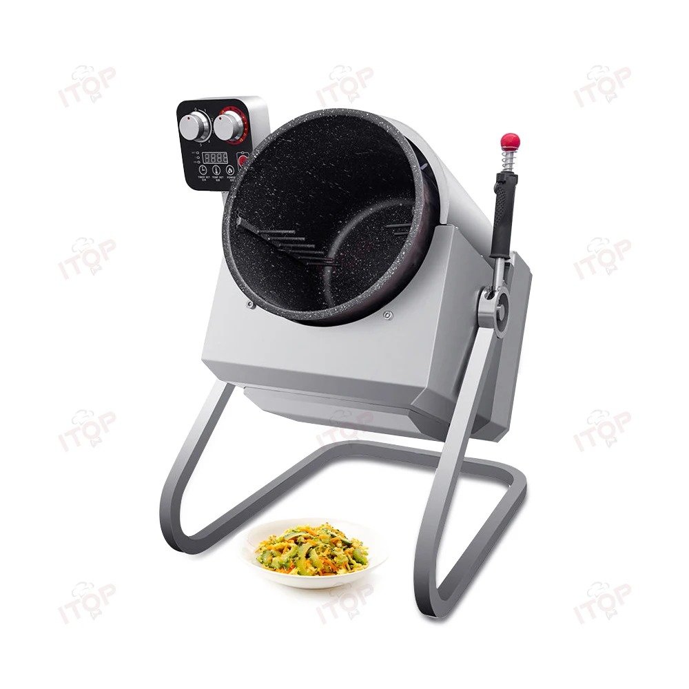 STLF JW Cooking Machine Supply Fast Food Takeaway Canteen Cooking Furnace Commercial Intelligent Drum Cooking Robot