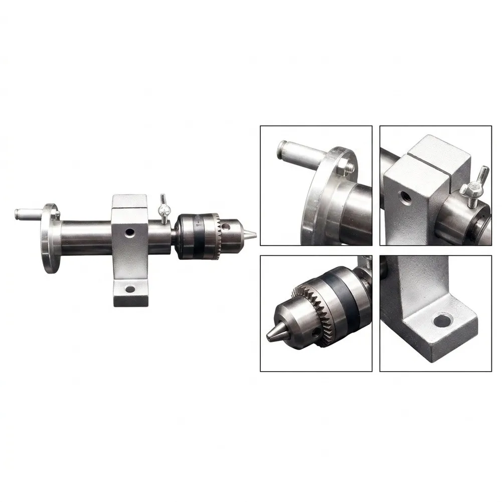 For Lathe Tailstock Live Center Head for Bead Drilling Wood Turning Applications 170mm Metal Construction 35mm Center Height