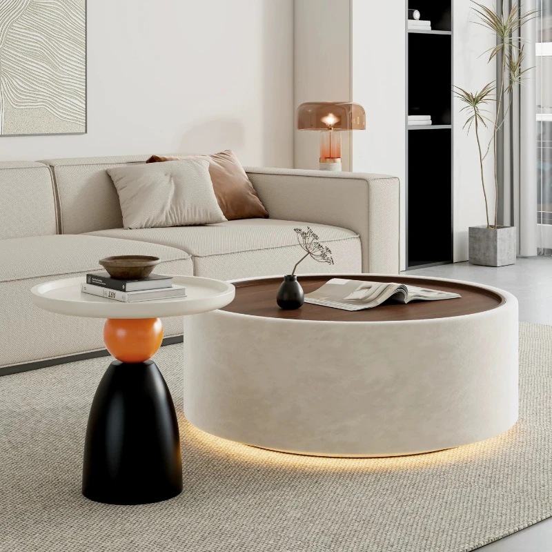 Storage Modern Side Table Nordic European Luxury Vintage Coffee Table Italian Aesthetic Table Basse Living Room Furniture