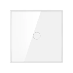 EU86 Embedded 110V/220V Wired Hotel and Home Doorbell Switches with LED Indicator Lights, Tempered Crystal Tempered Glass Panel