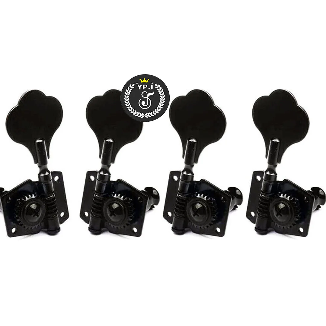 4 PCS For Music Man Bass Guitar Tuners Tuning Pegs Machine Heads Open Gear 1 Left 3 Right Electric Guitars Accessories Black