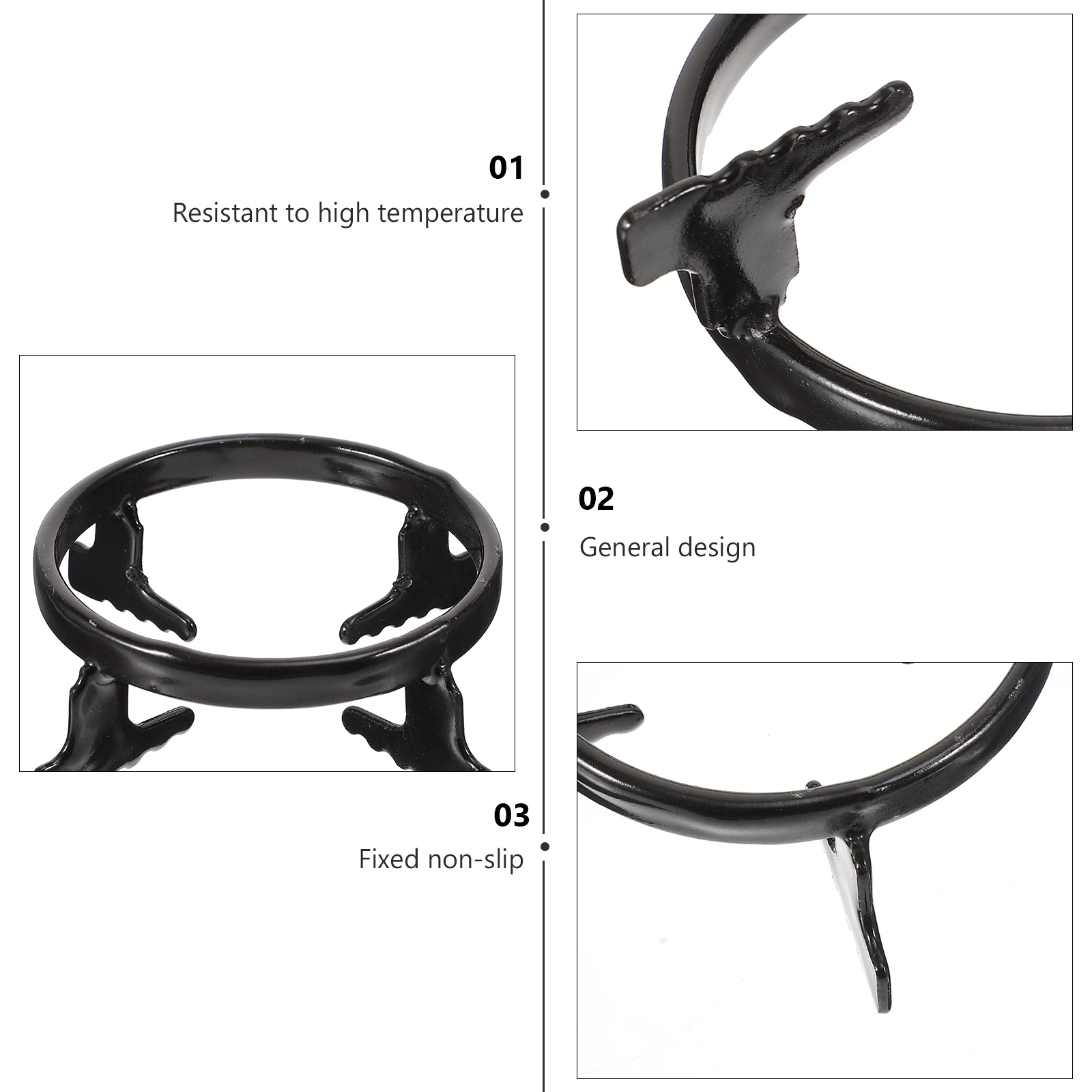 

Coffee Stove Rack Smooth Surface Gas Small Burner Stand Holder Accessories Cooker Iron Storage Food Store Pot Stand