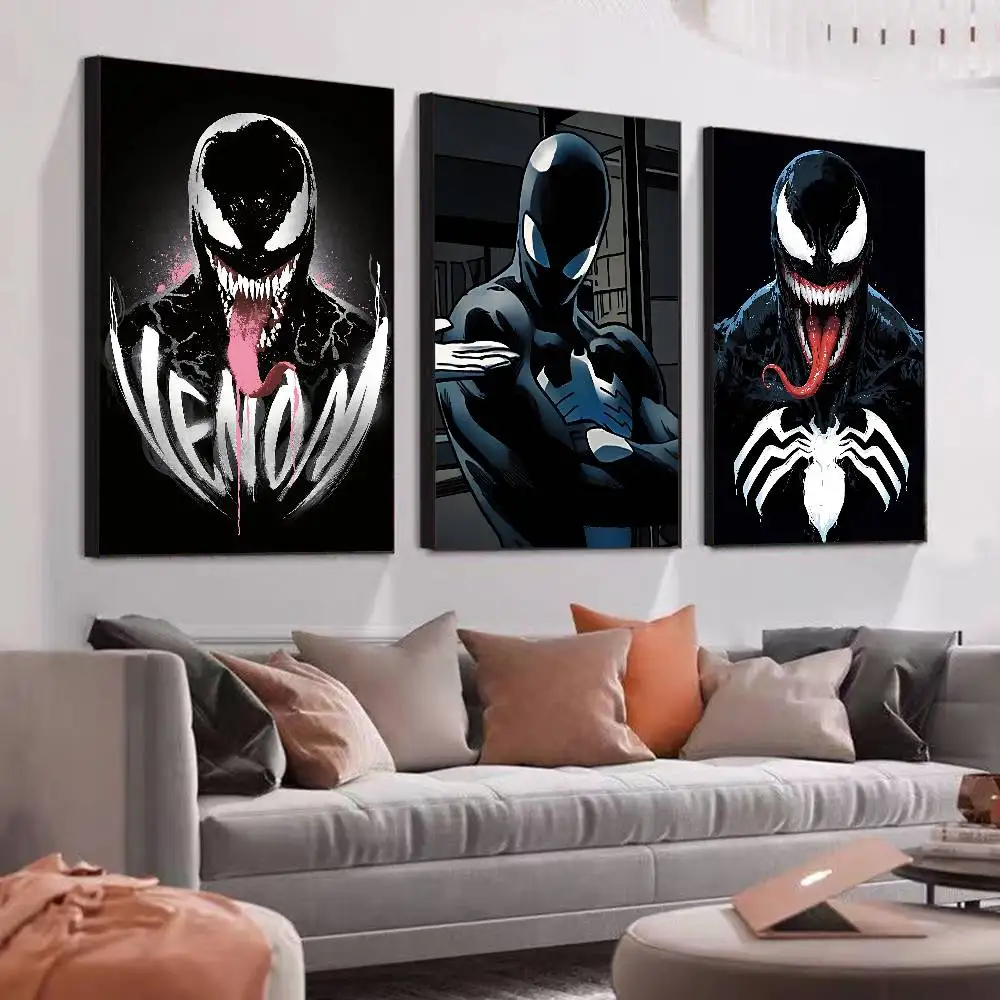 Cool H-VenomS 블랙 포스터 프레임 없는 포스터 크래프트 클럽 바 종이 빈티지 포스터 벽 예술 그림 침실 연구실 스티커