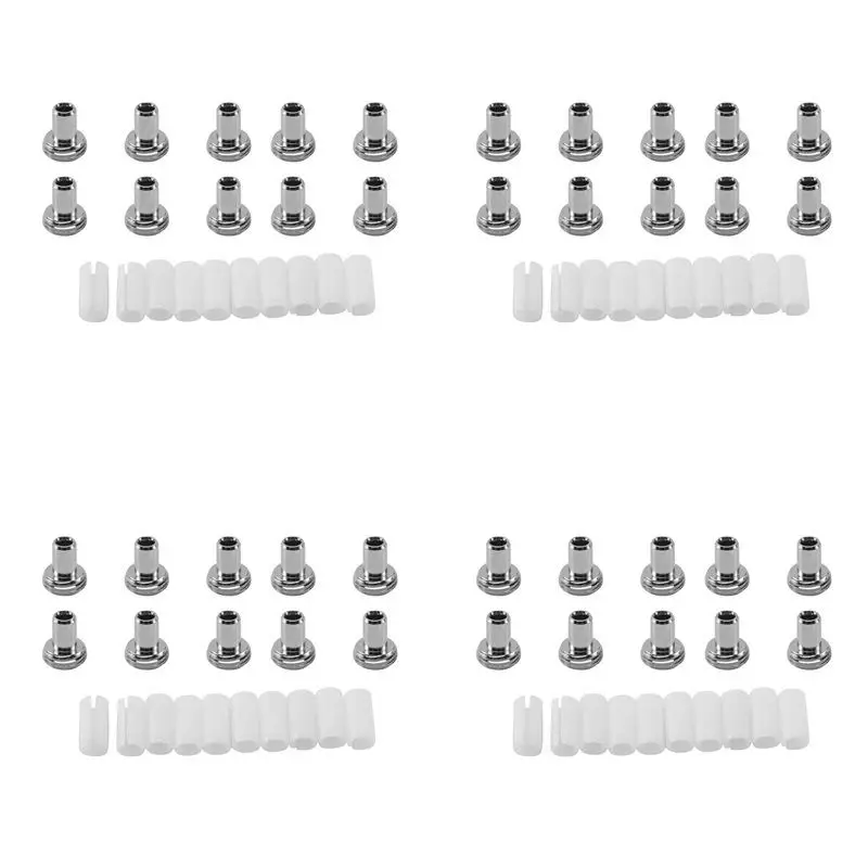 

A20F-40Pcs Tube Sleeves And 40Pcs Metal Head Connector Adapters For Fiber Optic Visual Fault Locator