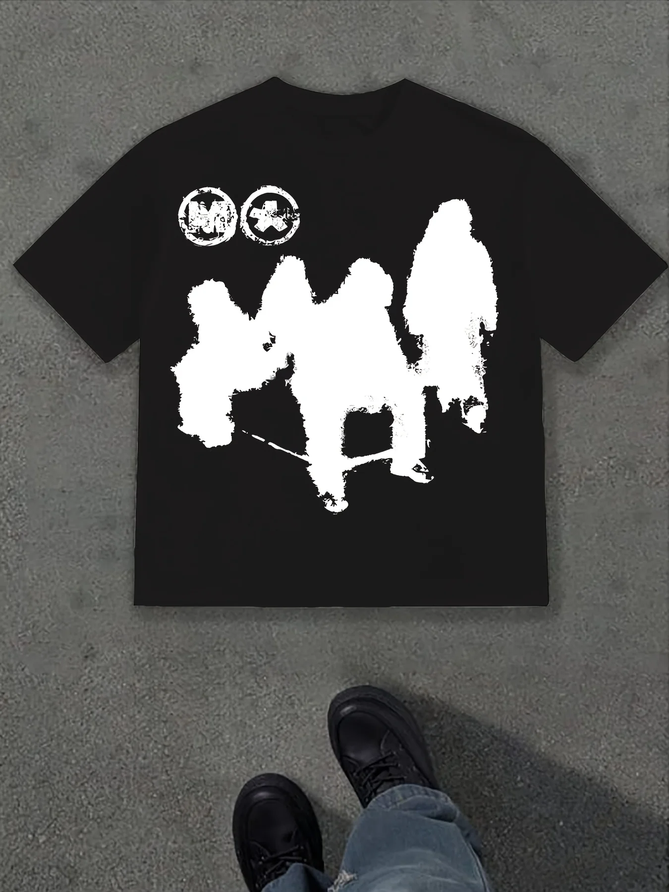 

Men's Summer Short Sleeve T Shirt Dark Casual Crew Fashion Trendy Pure Cotton Y2K Harajuku Unisex Casual Sports Vacation