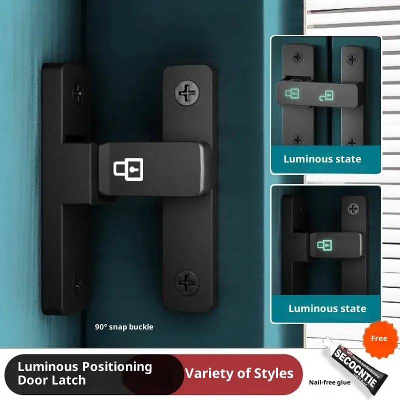 مزلاج ديدبولت داخلي غير لكمة قفل الباب الحمام انزلاق الباب مشبك انزلاق الباب المفاجئة الطراز القديم سطح شنت باب الغرفة