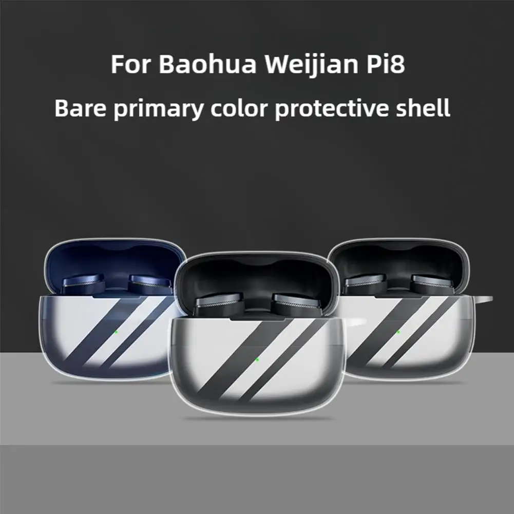 Para b & w pi8 capa protetora transparente material tpu macio anti-queda anti-risco à prova de choque sem fio bluetooth fone de ouvido capa