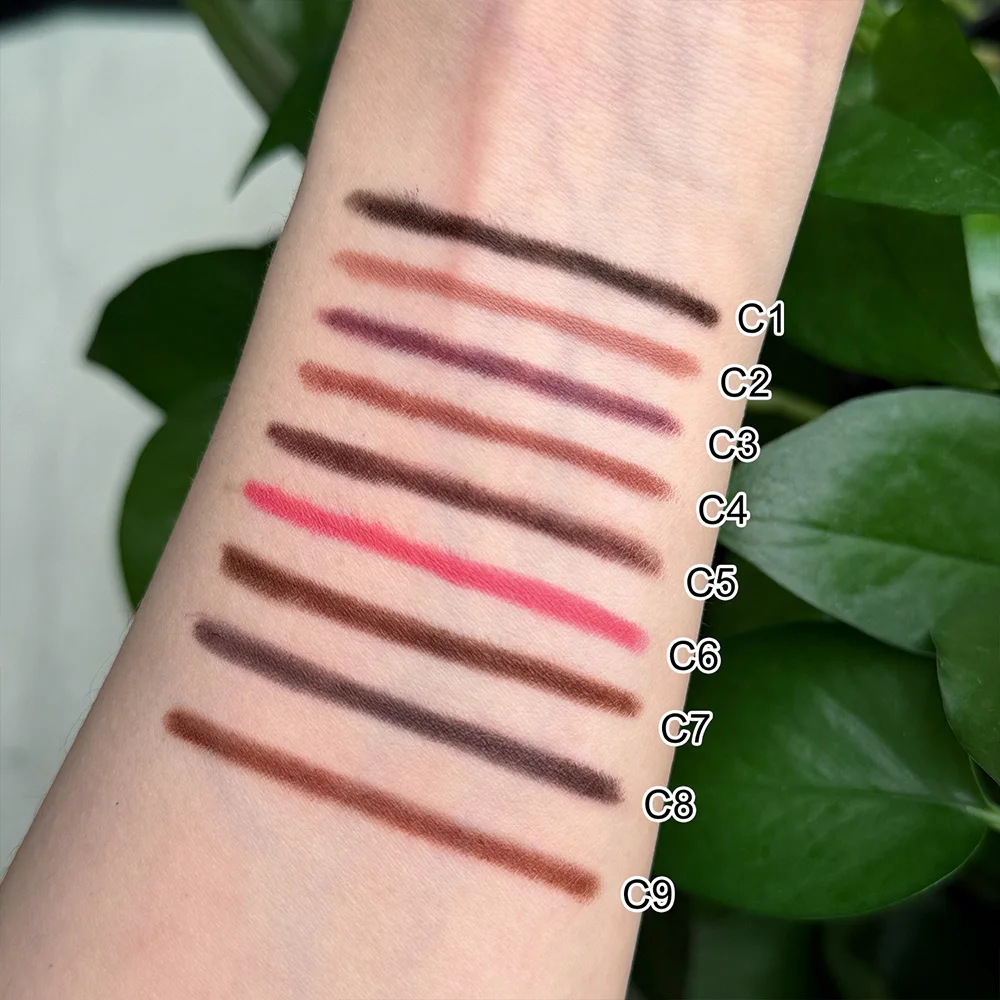 Etichetta privata per labbra a 9 colori Facile da applicare Opaco a lunga durata Non appiccicoso Impermeabile Logo personalizzato Trucco Commercio all'ingrosso Cruelty Free