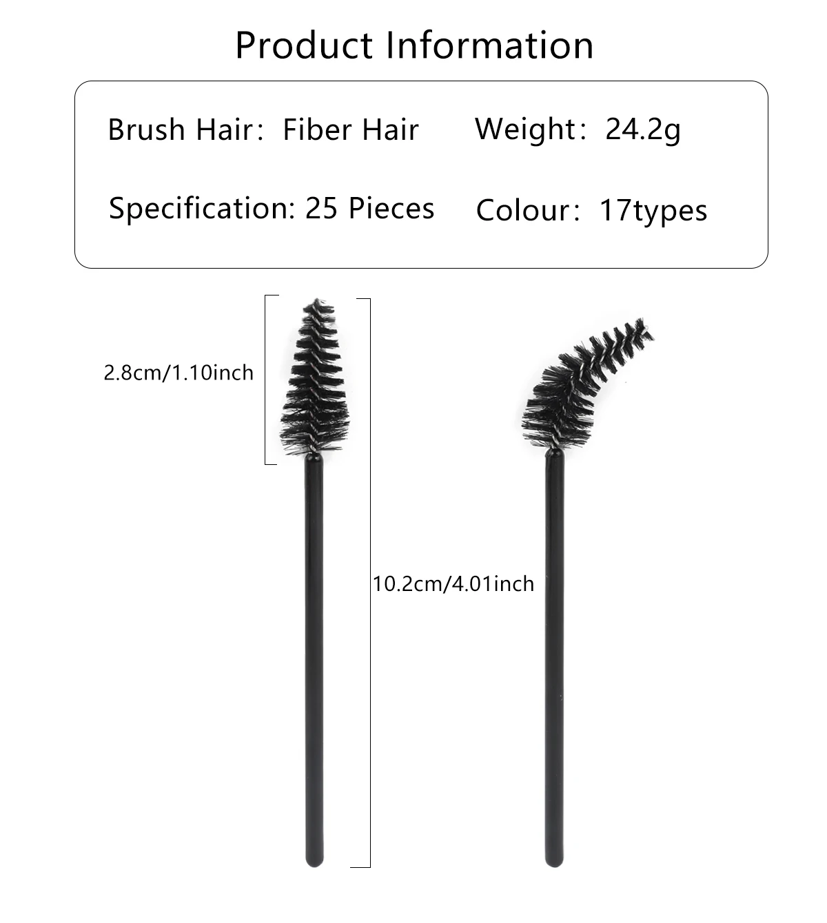 50 قطعة عصا الماسكارا النايلون القابل للتصرف قضيب رمش فرش لتطعيم جلدة تمديد النساء فرشاة للمكياج أدوات