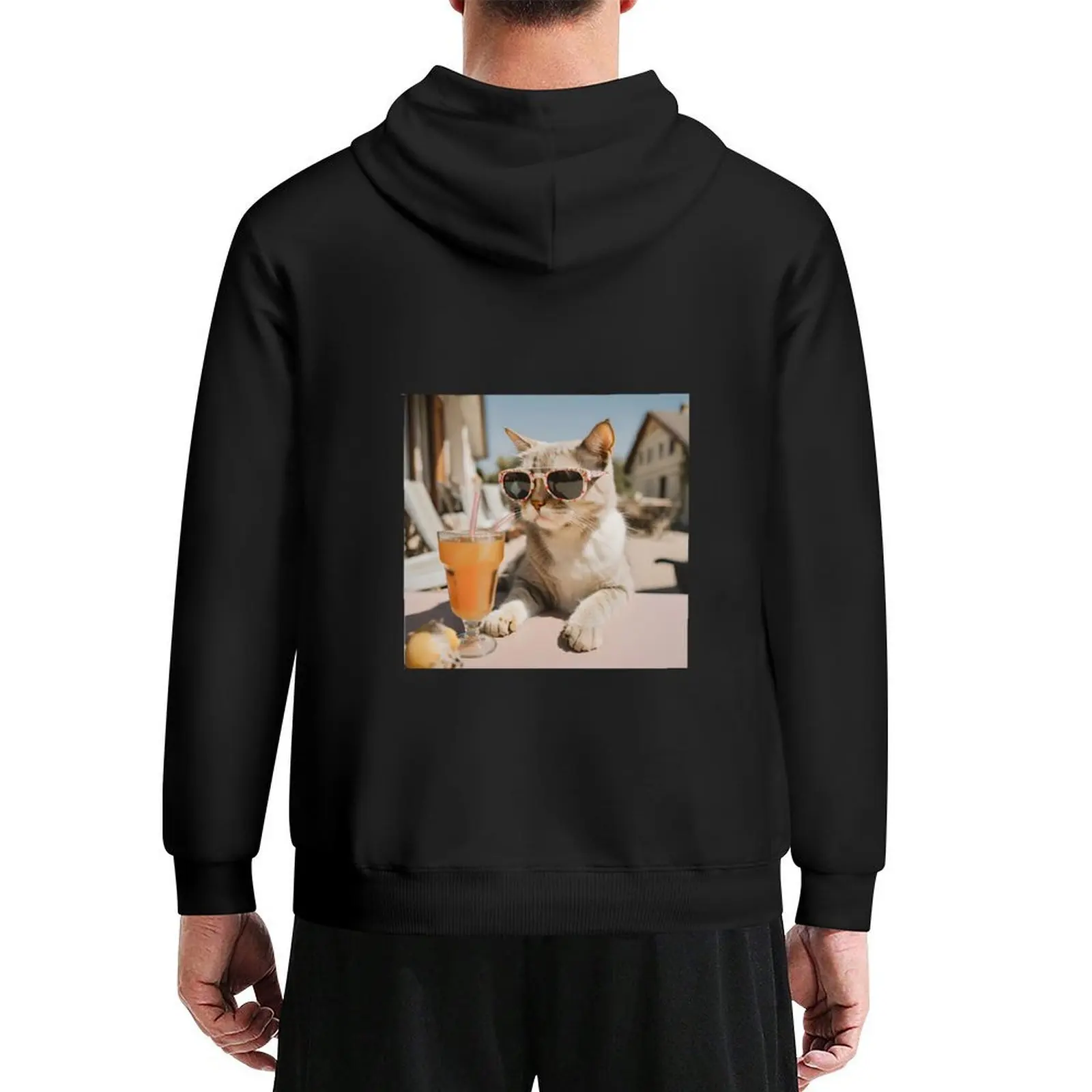 

A cat relaxing in the sun Hoodie fashion men men wear mens clothes men clothing new in hoodies & sweatshirts