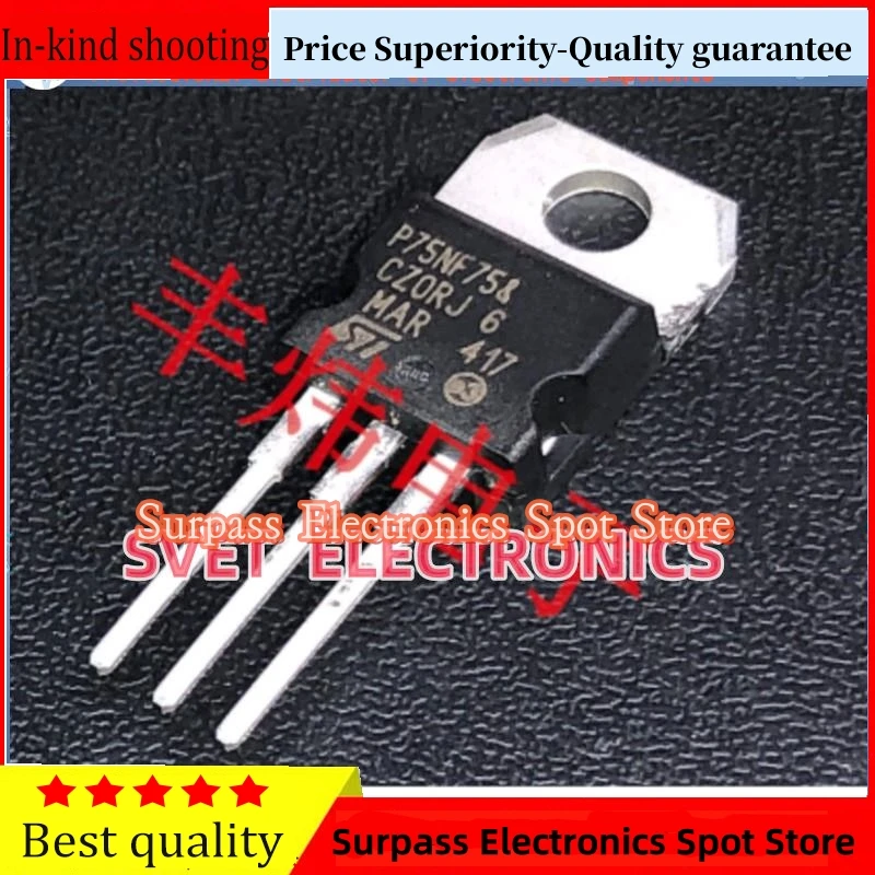 

10PCS-50PCS STP75NF75 75NF75 P75NF75 MOS Original Fast shipping