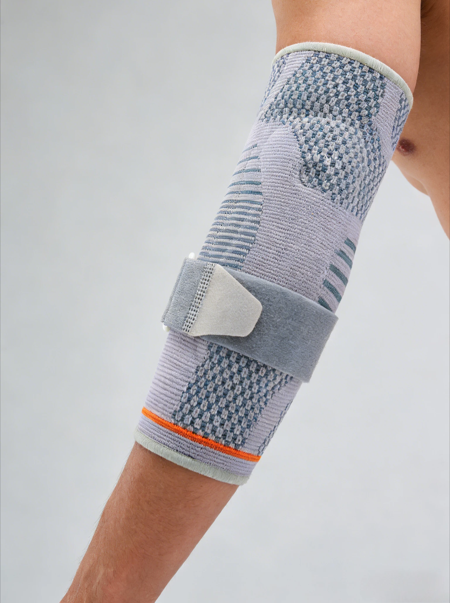 

3D-тканый силиконовый компрессионный бандаж для локтя – поддержка и облегчение боли при теннисе, баскетболе и спортивных травмах