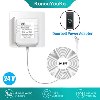 Adaptador de corriente Universal, enchufe UE/EE. UU./Reino Unido, cargador transformador de 24V CA para anillo, Wifi, cámara inteligente, vídeo, timbre, intercomunicador