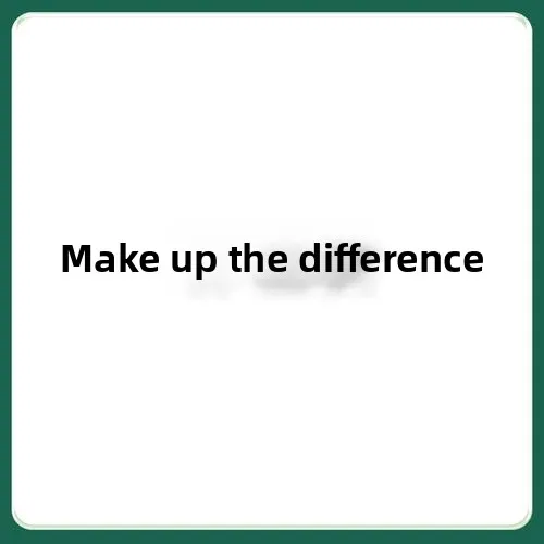 Make up the difference payment link