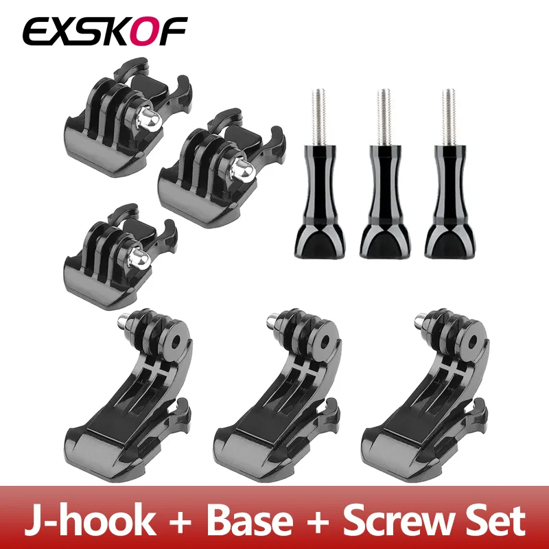 J Hook Quick Release Mount Base Screw For GoPro Hero 13 12 11 10 9 SJCAM Insta360 X3 X4 DJI Osmo Action 5 43 Camera Accessories