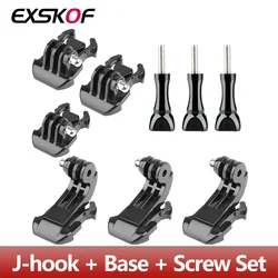 J Hook Quick Release Mount Base Screw For GoPro Hero 13 12 11 10 9 SJCAM Insta360 X3 X4 DJI Osmo Action 5 43 Camera Accessories