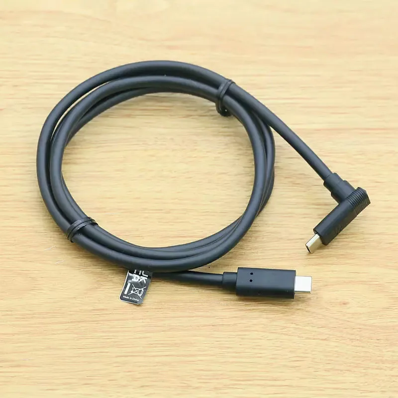 1.2m USB3.2 Gen 1 Right Angled Elbow Type C Male to USB C Male Data Cable High-speed Full Function Fast Charging Cable