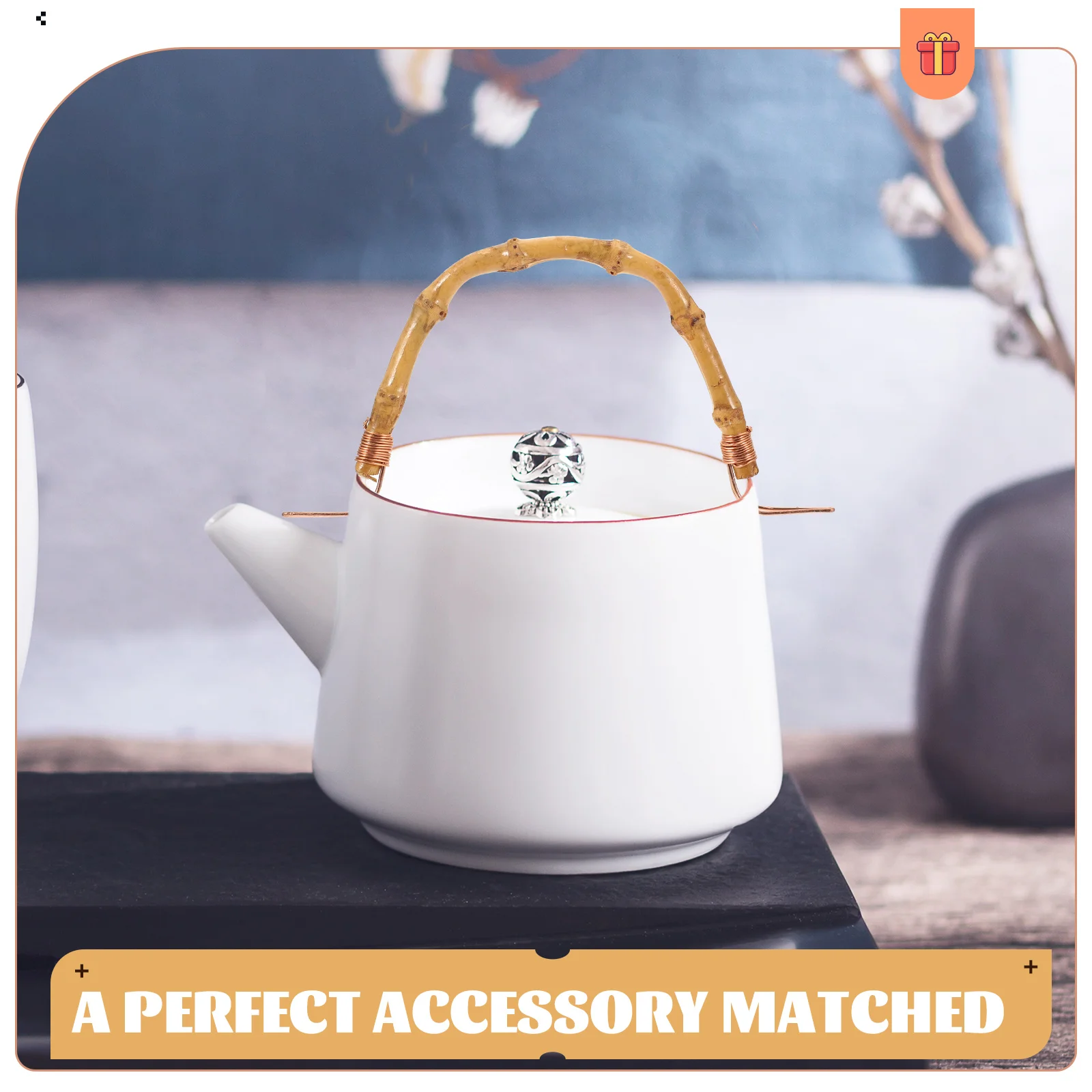 2 Pcs Teapot Handle Compact Replaceable Kettle Grip Metal Convenient Ergonomic Retro Copper Wire Wear-resistant