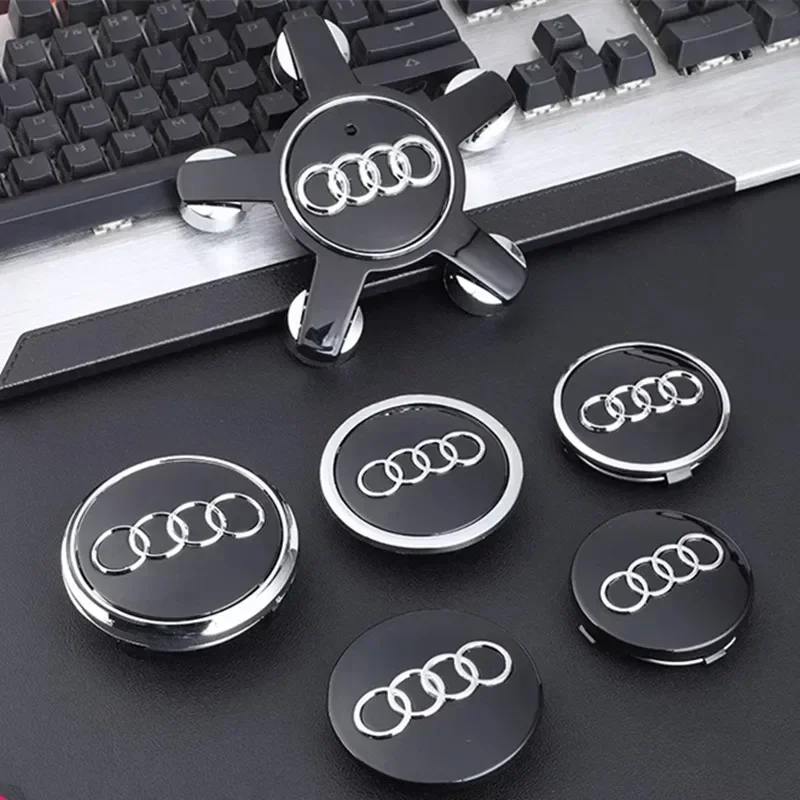 Car For Audi 4PCS 60/61/68/69/77/135mm For Wheel Center Cap Car Hub Caps Fit For Audi A4 A6 A8 A3 A5 Q5 Q7 RS4 RS5 C5 S3 S5 Q3 A