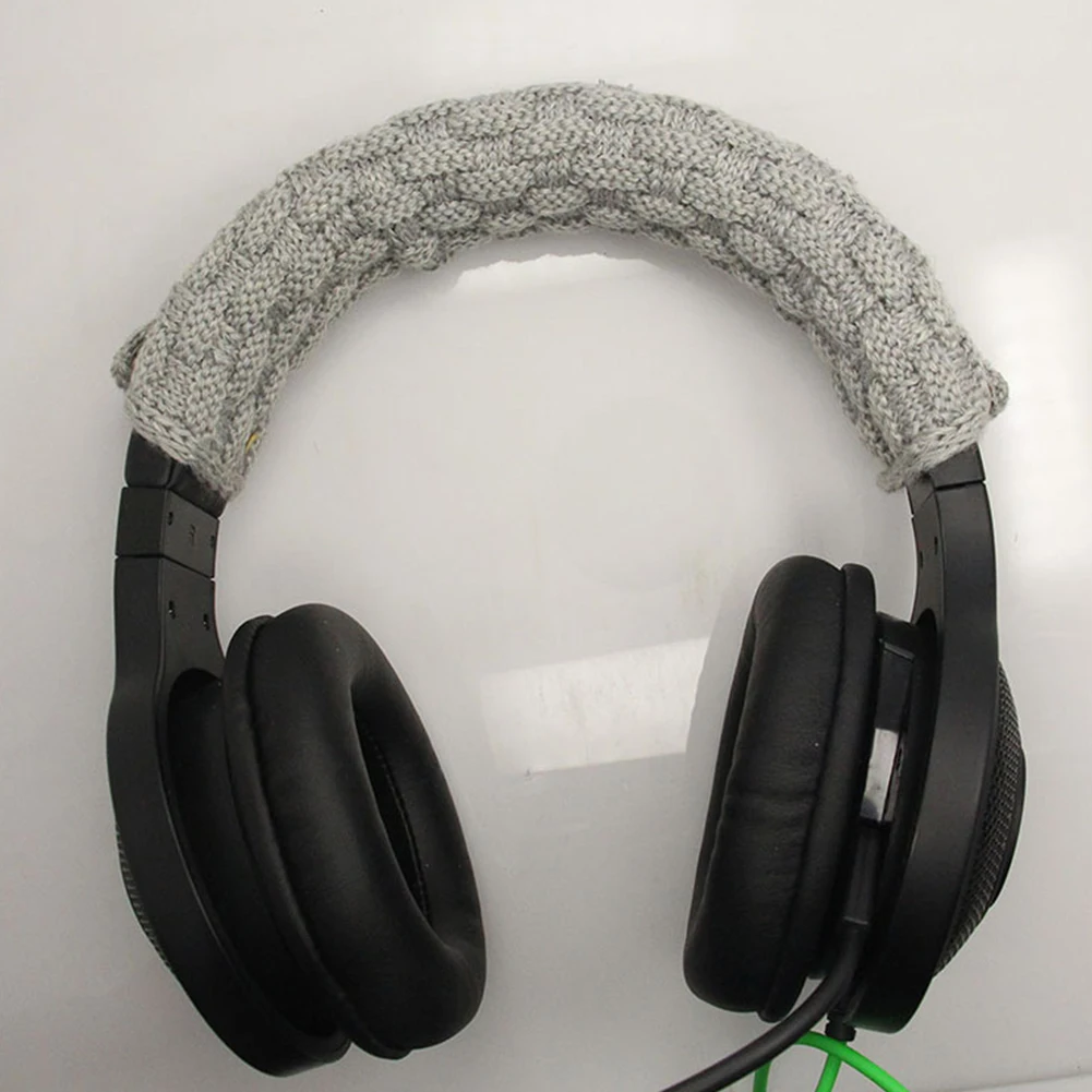 니트 원단 헤드밴드 헤드폰 커버 교체 범용 이어폰 케이스, 오디오 테크니카 ATH MSR7 M50x 헤드폰 쿠션 케이스