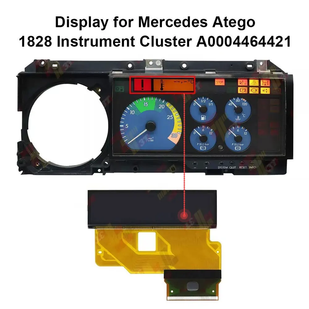 شاشة LCD للوحة القيادة لسيارة Mercedes-Benz Atego 1828 مجموعة الأدوات A0004464421 #1