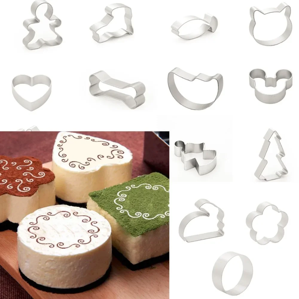 Aluminum alloy Cookie Cutter Gingerbread Mold Biscuit Cookie moule Pastry Cake sugarcraft Baking Mould