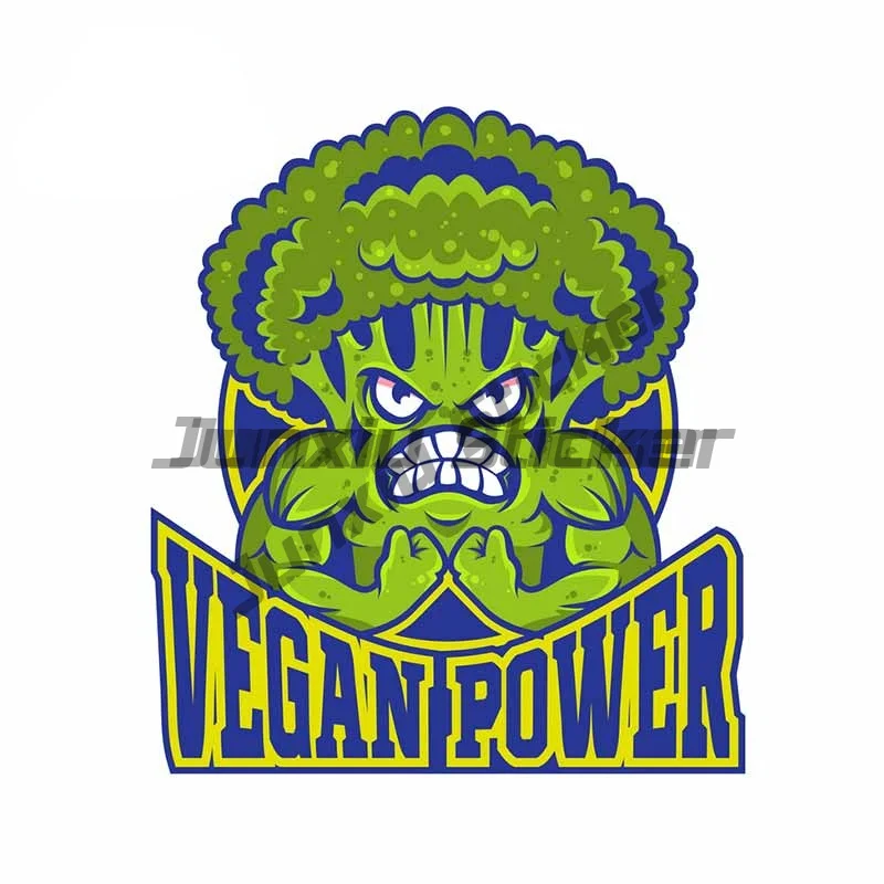 

Vegan Power Graphics Funny Car Stickers Waterproof Vinyl Decals Occlusion Scratch Car Assessoires Vinyl Self-adhesive Decals
