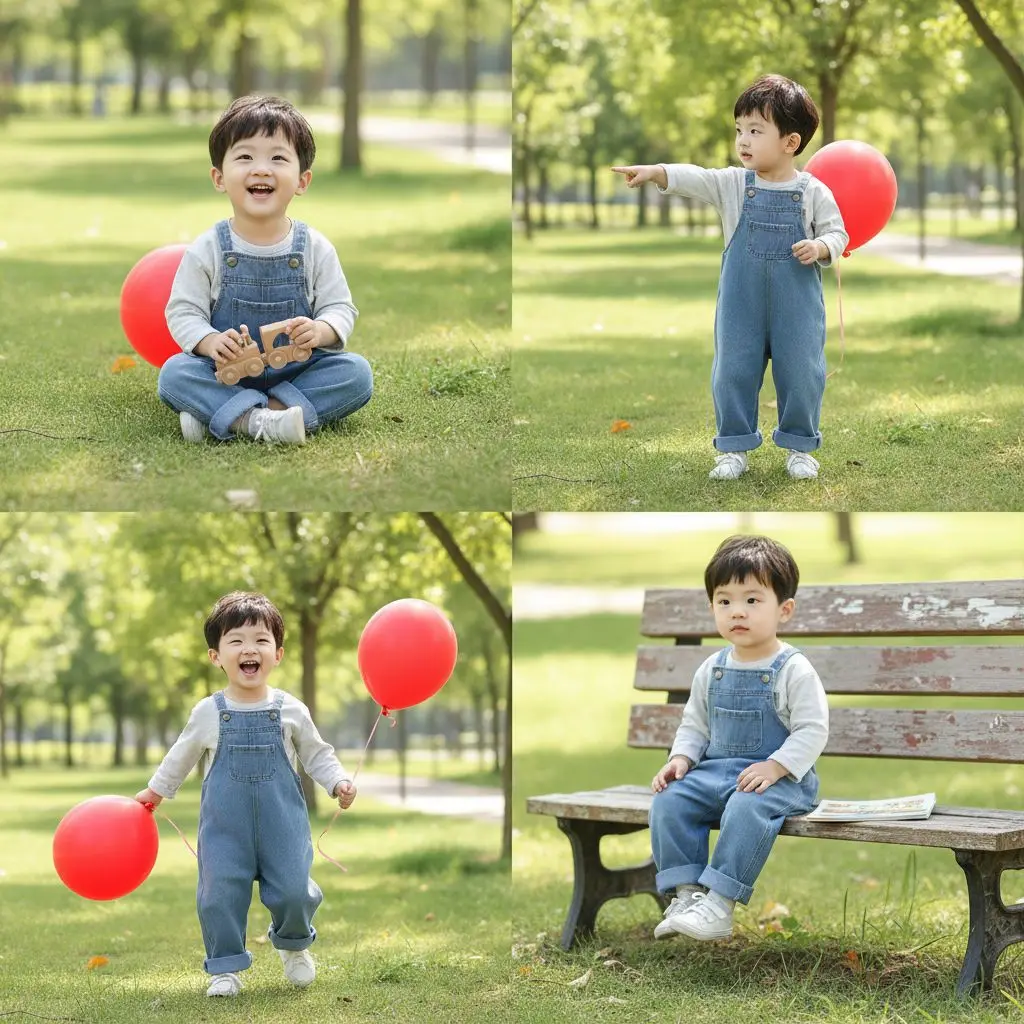 2026 Korean Version Children's Clothing, Baby and Toddler Overalls Autumn Denim Jumpsuit, Men's and Women's Baby Casual Jumpsuit