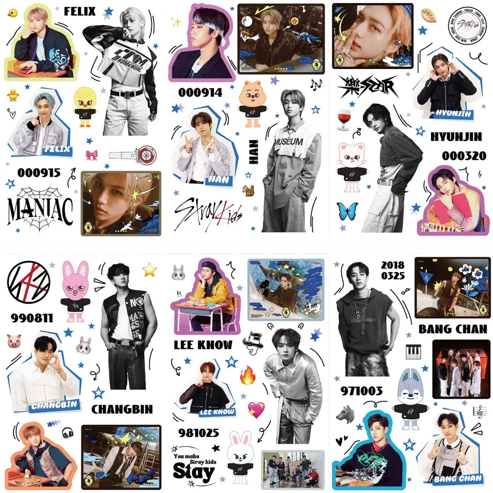 

Новый набор из 8 стикеров Stray Kids SKZOO KPOP: фотоальбомы, багаж, телефон, кружка, игрушки, подарок (Йонгбок, Хёнджин, Банг Чан, Хан, Джи Сунг)