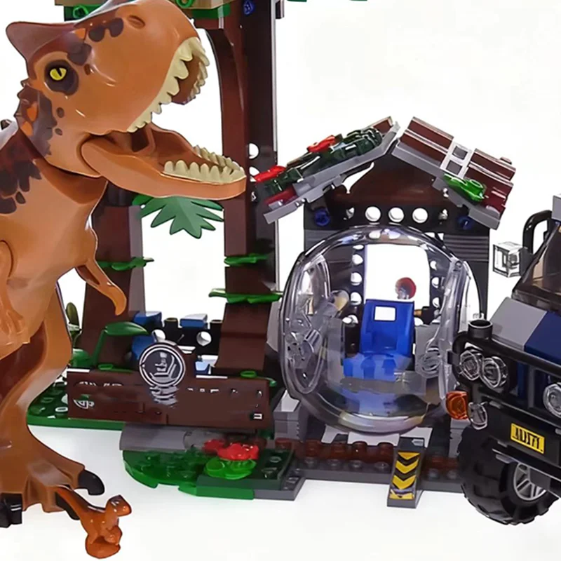 

Совместимые наборы для третьих вечеринок, серия «Мир динозавров», строительные блоки, карнотавр, сборка, игрушки для детей ﻿