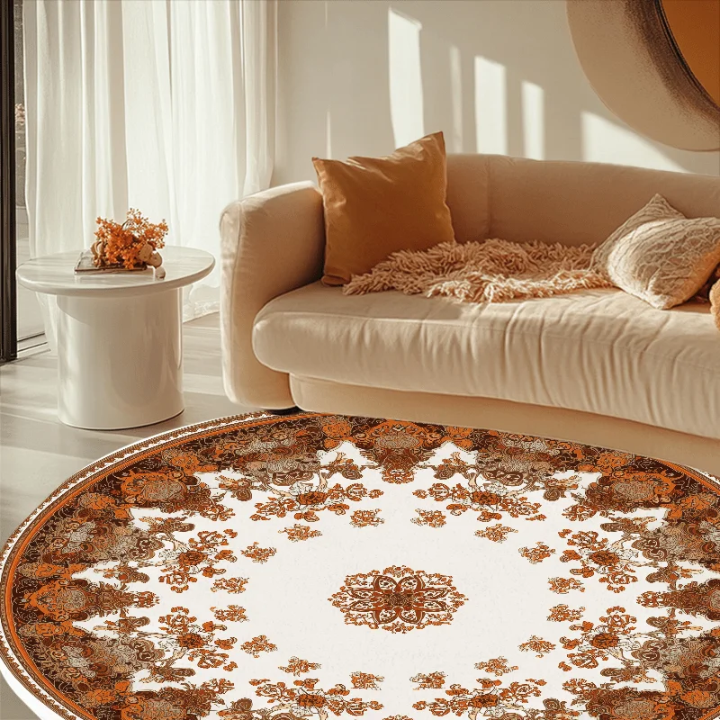 Vintage Traditional Asian Graphic Floor Carpet Durable Entrance Rug For Coffee Shop Office Supermarket Store