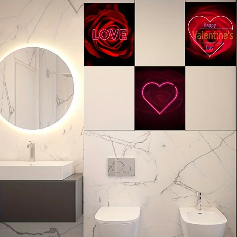 1pc Valentine's Day stickers, bedroom home decoration stickers, add a sense of ceremony to life!
