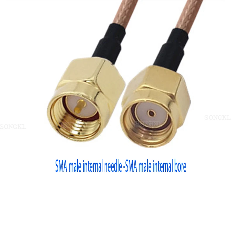 SMA male head to SMA female head SMA adapter cable SMA antenna extension cable RF RF cable revolution bus SMA-JK to RP Sma Male