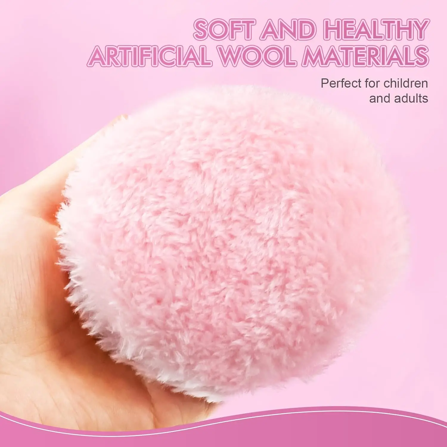 1pc Oversize Powder Puff, Ody Powder Applicator for Women, Reusable Face and Body Makeup Puff, Dust-Resistant Cosmetic Puff