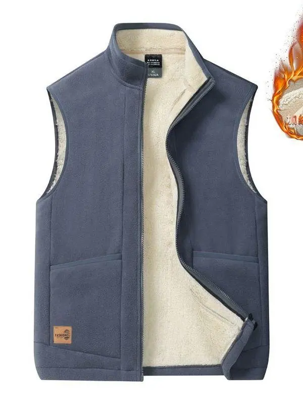 

Мужской зимний жилет на подкладке, большой размер, повседневный спортивный жилет Thiened Jaet, теплый жилет с подкладкой, цвет обычной длины