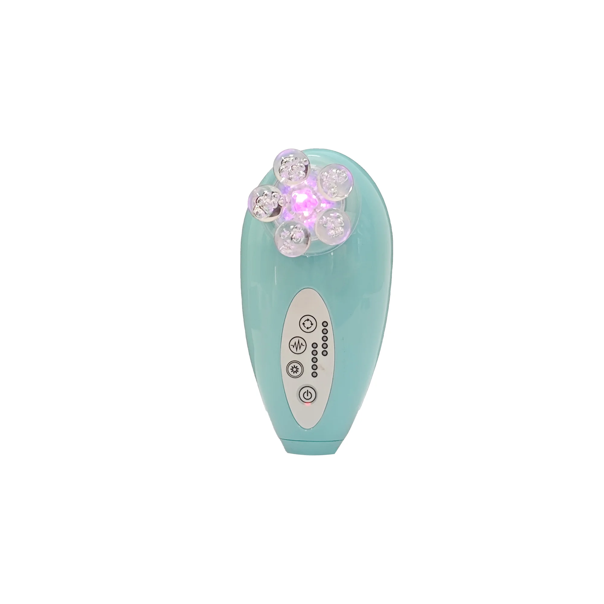 New Home Use 4in1 Co2 Small Bubble Waterproof Soft Silicone Face Washing Brush Facial MagSpin Massager Electric Cleansing Brush