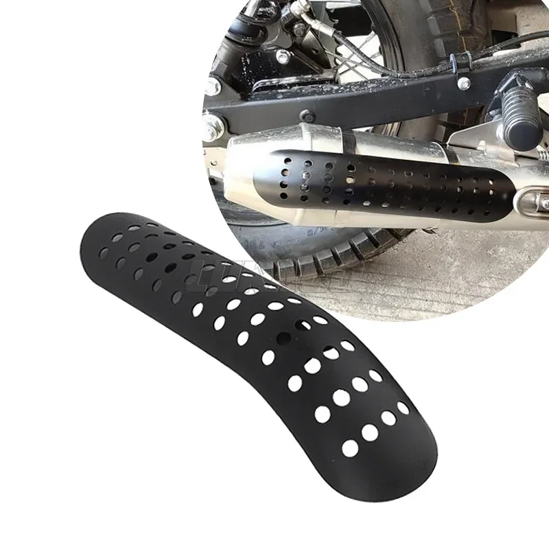 Universal Motorrad Auspuff Hitzeschild Abdeckung Schalldämpfer Schutzfolie Moto Zubehör Fit Für Harley Honda Yamaha Custom
