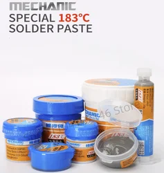 MECHANIC XG Series 183℃ Tin Solder Paste Environment Friendly Soldering Flux for Mobile Phone IC CPU BGA SMD Phone Repair