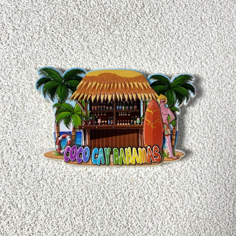 

Bahamas travel Souvenirs Creative Personality Home decor ins High Appearance Level Magnetic Fridge magnets