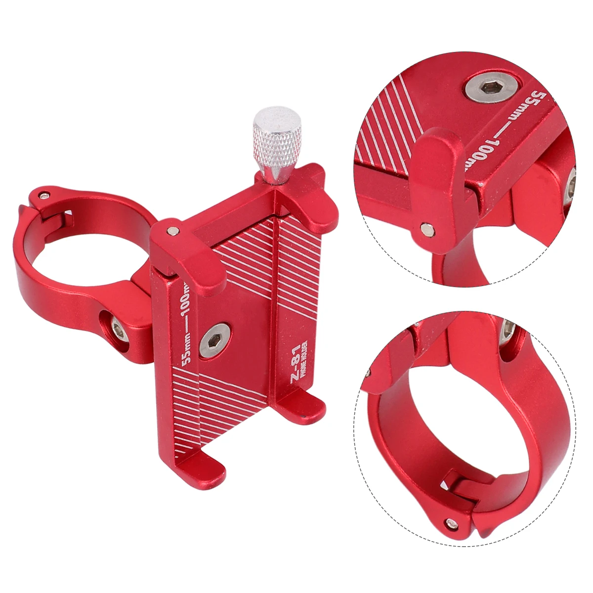 

1Pc Sturdy Adjustable Bike Phone Stand Fits 318 254Mm Handlebars 55100Mm Mobile Phone Navigation Bracket For Bicycle Mtb Scooter