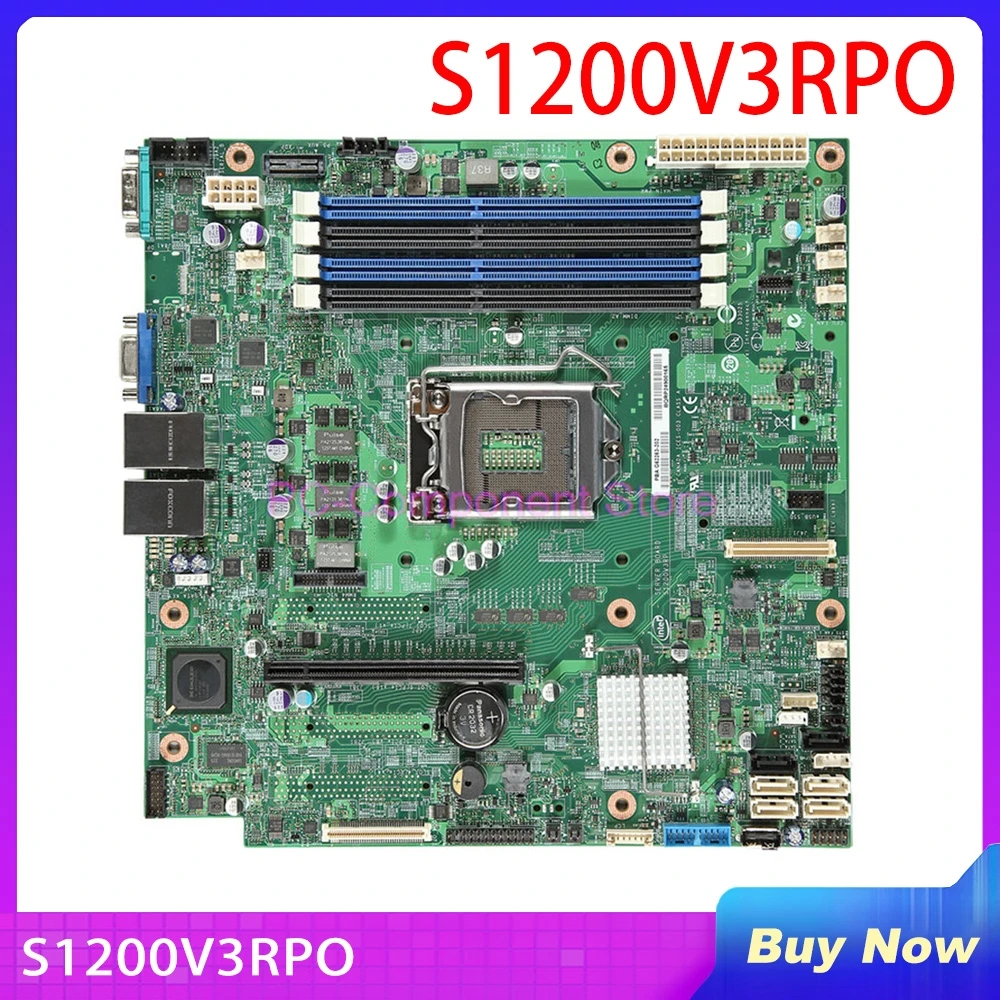 Placa-mãe do servidor para Intel E3-1200 V3 4*6G SATA*3 S1200V3RPO