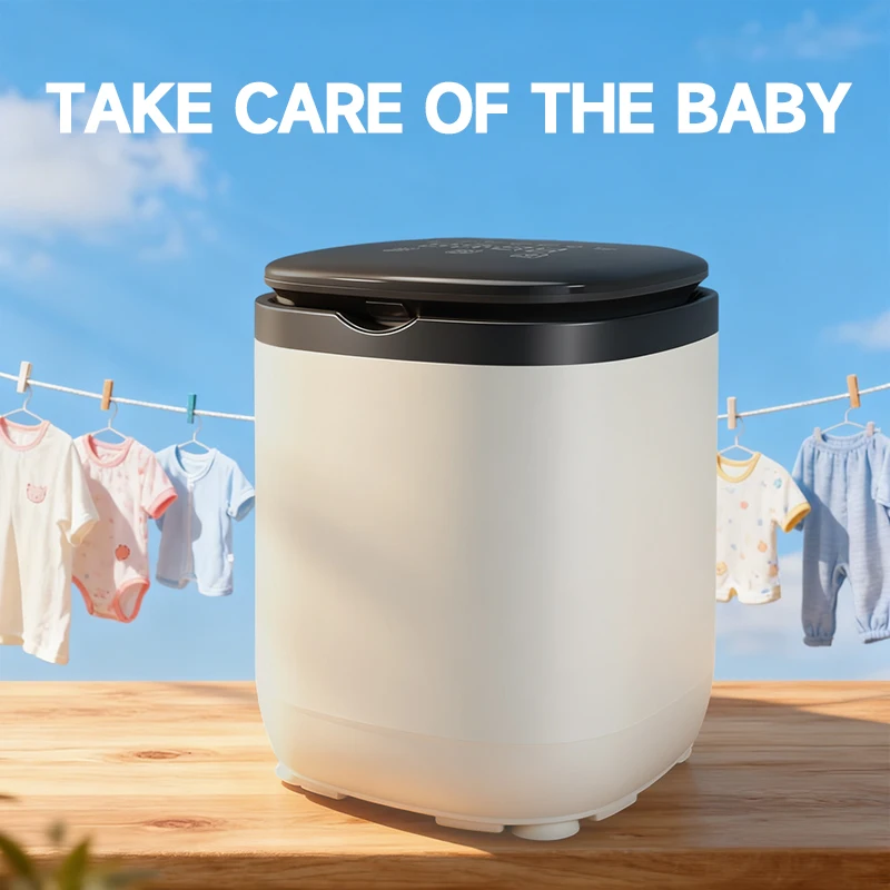 

Apartment-Friendly Collapsible Portable Washing Machine, Compact Travel Laundry for Socks Underwear Panties