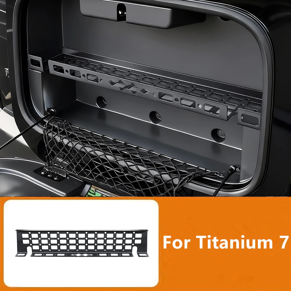 Car Tailgate Small Book Bag Storage Rack Trunk Storage Box Storage Modified Decorative Accessories For BYD Formula Titanium 7