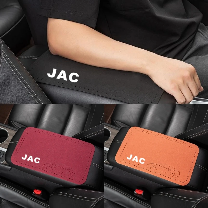 

Suede Car Central Armrest Pad Anti Slip Auto Center Console Arm Rest Mat Seat For JAC Refine J3 J2 S5 J5 J6 J4 Vapour S2 Auto Ac